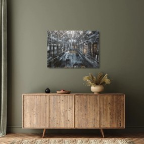 Egy régi épület belsejének képe (üvegen) (70x50 cm)