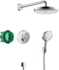 Zuhanyrendszer Hansgrohe Raindance Select vakolat alatti résszel együtt króm 27297000