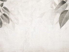 Fotótapéta Levelek Beton Szürke Flizelin Hálószoba Nappali Tapéta 200x140