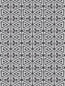Tapéta Geometriai háromszögek Fekete-fehér minták Absztrakt 206x275 +ragasztó