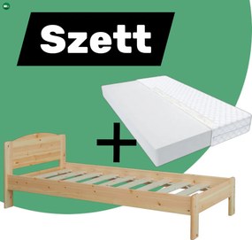 Henrik fenyő ágyváz + Max matrac 90x200