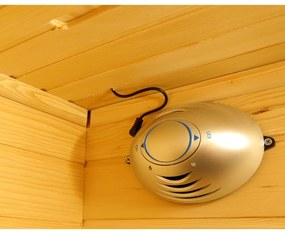 Sauna DeLuxe 3300 Carbon - BT, barna