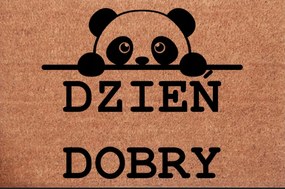 Lábtörlő Ajtó Alá, édes Panda mintával Jó Reggelt
