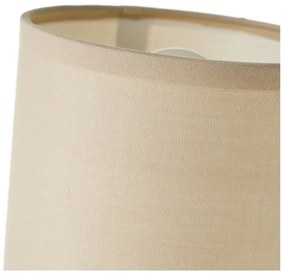 Bézs kerámia asztali lámpa textil búrával (magasság 22 cm) – Casa Selección
