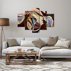 Kép - Absztrakció fejek (150x105 cm)