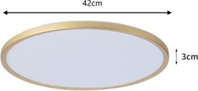 Brilagi - ULTRA SLIM LED fürdőszobai lámpatest LED/24W/230V átm. 42 cm arany IP54