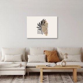 Kép - Absztrakció trópusi levelekkel N⁰1 (70x50 cm)