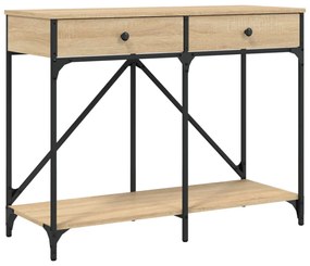 sonoma tölgy színű szerelt fa dohányzóasztal 100 x 39 x 78,5 cm