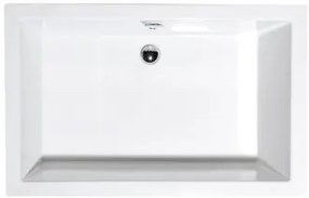 Polysan Deep aszimmetrikus akril mély zuhanytálca  110x75 cm