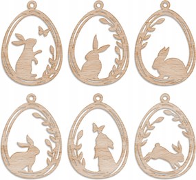 6 darabos húsvéti tojás dísz szett, Diy dekoráció gyerekeknek