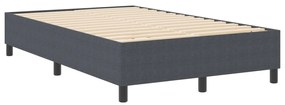 Boxspring Ágy Sötétszürke Kis dupla Corduroy Anyag