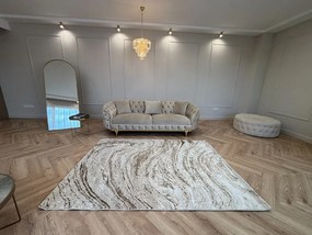 Sunset barna-bézs design szőnyeg 80x250