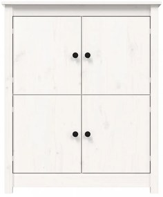 fehér tömör fenyőfa tálalószekrény 83 x 41,5 x 100 cm