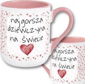 Bögre A Világ Legrosszabb Lánya 330ml Valentin Napi Ajándék Neki