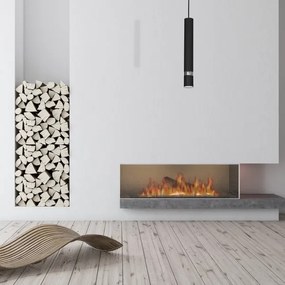 Kábeles függeszték JOKER 1xGU10/25W/230V fekete/fényes króm