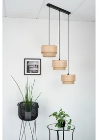 Brilagi - Montana Boho 3xE27/15W/230V barna/fekete függeszték