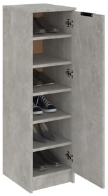 betonszürke szerelt fa cipősszekrény 30 x 35 x 100 cm
