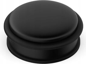 Ütköző ütköző szabadon álló alacsony rozsdamentes acél ajtóhoz Fekete