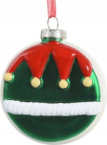 Üveggömb lapos, manó 8cm