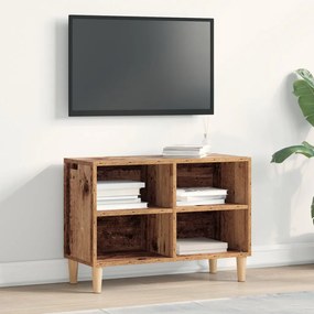 TV szekrény fa lábbal régi fa 69.5x30x50 cm