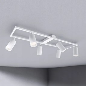 6 foglalatos GU10 spotlámpatest, max. 30 W/izzó, 230 V, fehér