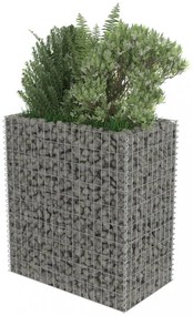 horganyzott acél gabion magaságyás 90 x 50 x 100 cm