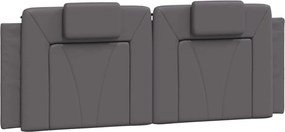 szürke műbőr fejtámla párna Viana 140 cm