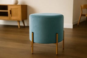 Kerek puff lábakon 35 x 40 cm