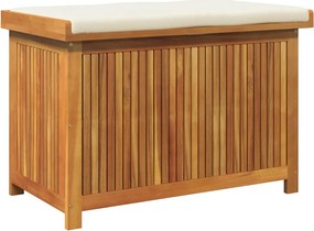 vidaXL tömör akácfa kültéri párnatartó láda 90x50x60,5 cm