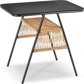 Kerti bútor szett barna/fekete színben – TRISTE