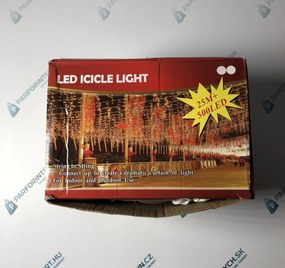 Kültéri karácsonyi LED függöny 25M+ 500LED - colored