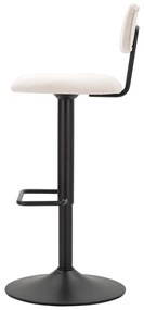 Fehér-fekete állítható magasságú bárszék (ülésmagasság 61 cm) Tina – Mauro Ferretti