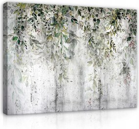 Vászonkép falikép zöld szürke növényi levelek 100 x 75