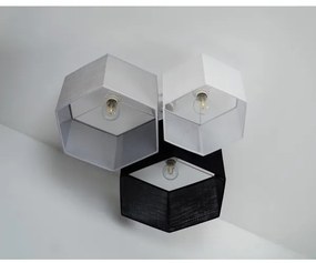 Duolla - Felületre szerelhető csillár ROLLER TRIO HEX 3xE27/15W/230V fekete/szürke/fehér