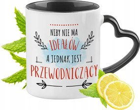 Elnöknek Fekete Bögre Szív Alakú Füllel Ajándék