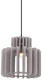 Retro függőlámpa fekete taupe színű búrával - Felt