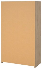 Fehér-bézs ruhásszekrény tölgyfa dekorral 105x180 cm Kit – Tvilum