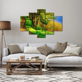 A víz menti sétányok képe (150x105 cm)