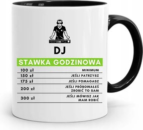 Dja Zene Bögre Fekete Dj Óradíj Nyomtatott Fényképpel