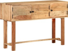 vidaXL tömör akácfa tálalószekrény 115 x 35 x 75 cm