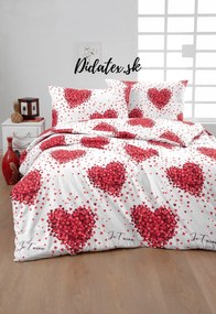 VALENTINE 4 db pamut ágynemű DeLuxe 140x200 cm szett Csomagolás Ágynemű mérete: 140x200 cm, A csomag tartalma: Készletcsomagolás