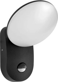 ITLAUX OWL-6214-S-4K NAMMI Fali Lámpa Mozgásérzékelővel Fekete LED IP54
