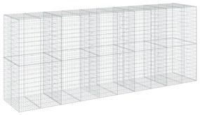 horganyzott vas gabion kosár fedéllel 500 x 100 x 200 cm