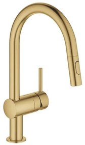 Grohe Minta mosogató csaptelep forgó karral, 2 áram csiszolt cool sunrise 32321gn2 G32321GN2