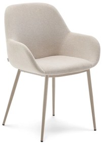Krémszínű étkezőszék Konna – Kave Home