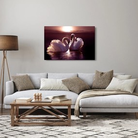 Kép - Hattyúk a tavon (90x60 cm)