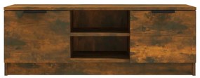 füstös tölgy színű szerelt fa TV-szekrény 102 x 35 x 36,5 cm