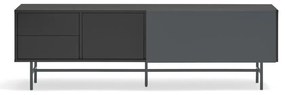 Fekete-antracitszürke TV-állvány 180x56 cm Nube – Teulat