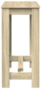 sonoma tölgy színű szerelt fa bárasztal 102 x 50 x 103,5 cm