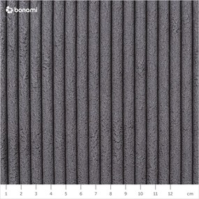 Sötétszürke kárpitozott franciaágy ágyrács nélkül 140x200 cm Mattis Cord – Meise Möbel